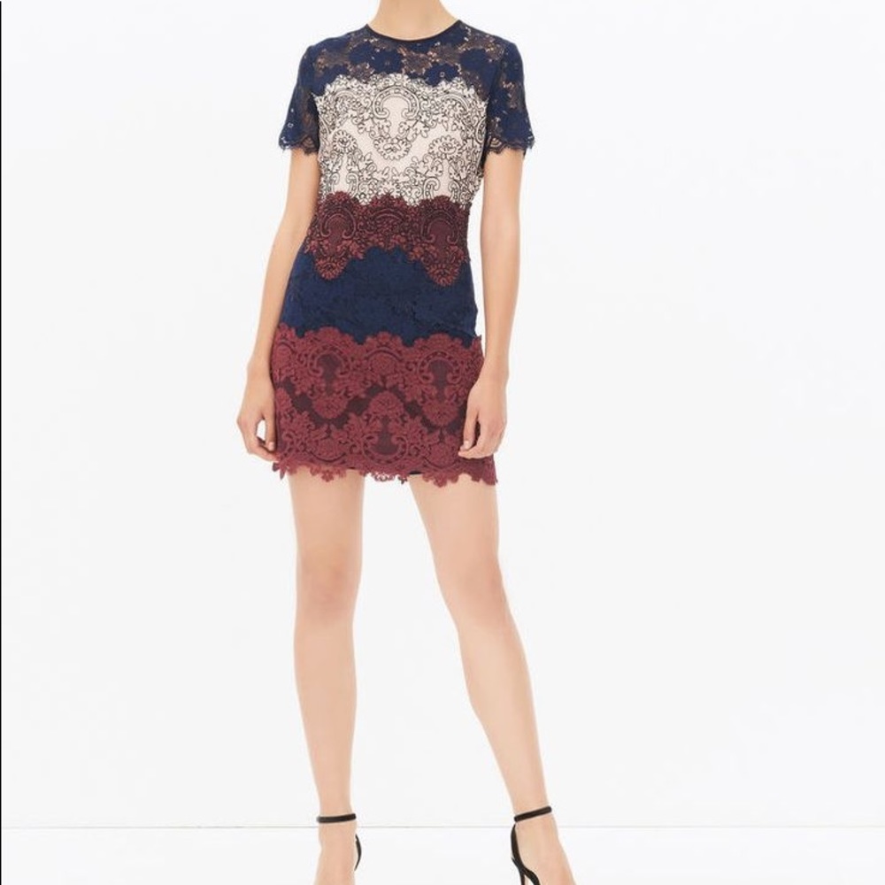Sandro Edina Tricolor Dress Size 2